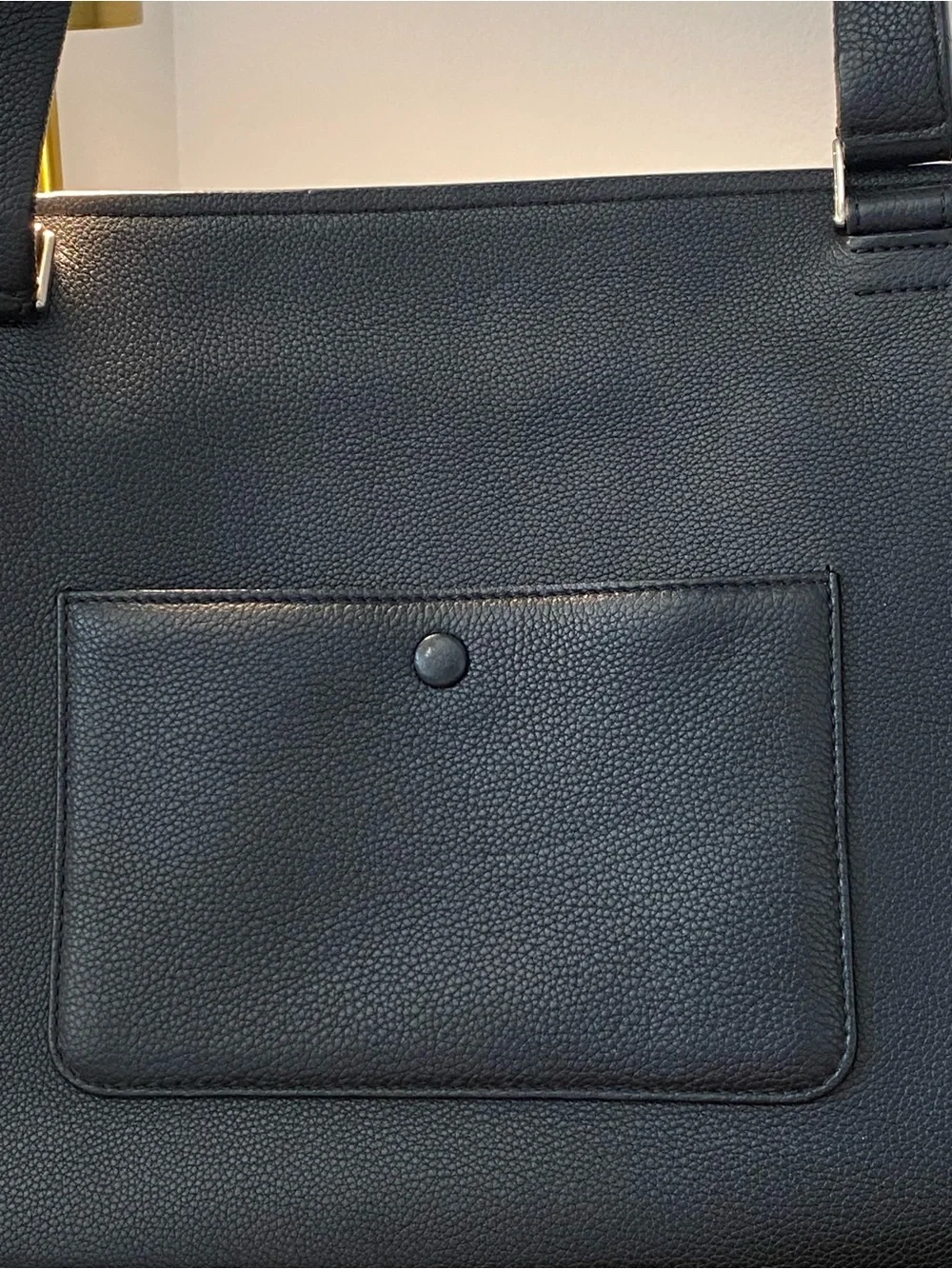 Celine Black Leather Satchel with Top Handle